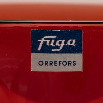 SVEN PALMQVIST, 19 delar, glas, "Fuga", Orrefors.
