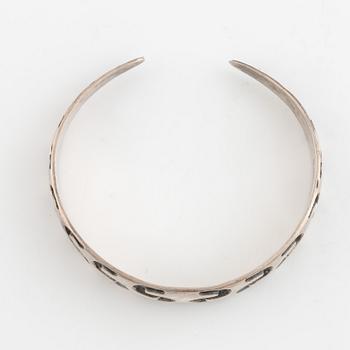 David Andersen,  sterling silver bangle, viking style, Norway.