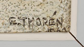 ESAIAS THORÉN, olja på pannå, signerad och daterad 1960?.