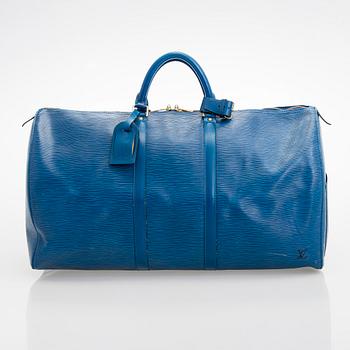Louis Vuitton, A Epi Leather 'Keepall 55' Bag.