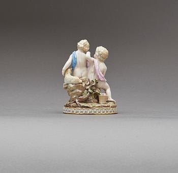 FIGURIN, Meissen, tidigt 1900-tal, porslin.