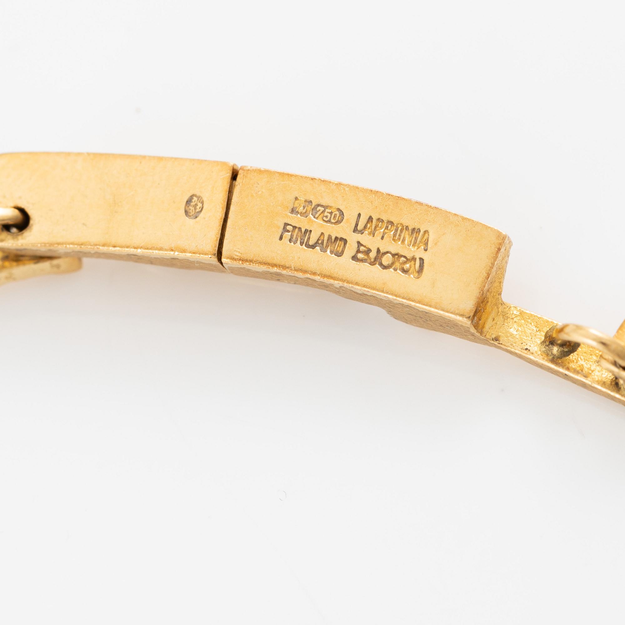 Lapponia necklace 18K gold, design by Björn Weckström.