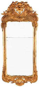 588. A Swedish 18th Century Rococo mirror.