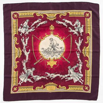 HERMÈS, scarf, "Chien et Valets".