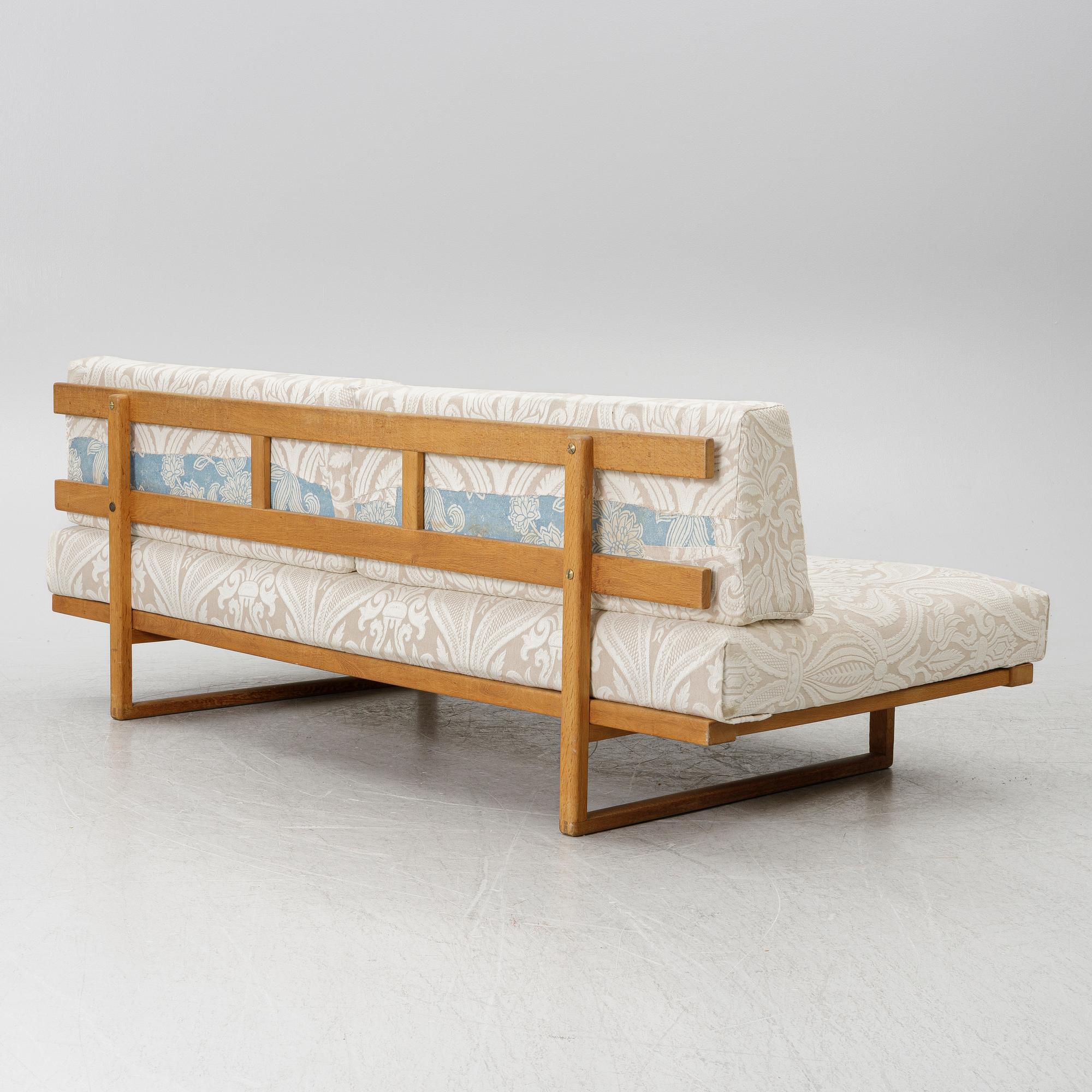 Børge Mogensen, a model 4311/4312 daybed, Fredericia Stolefabrik, Denmark, mid20th century.