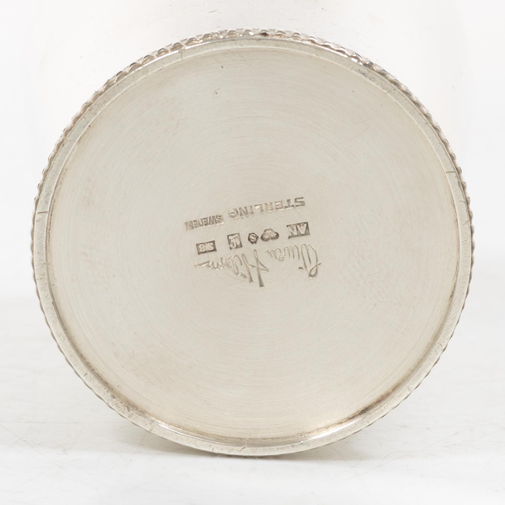 Wiwen Nilsson, a sterling silver beaker, Lund, Sweden 1944.