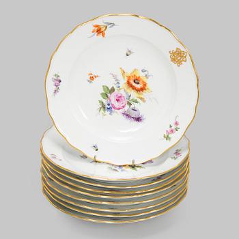 Meissen, astiaston osia, posliini, 18 kpl, Saksa.