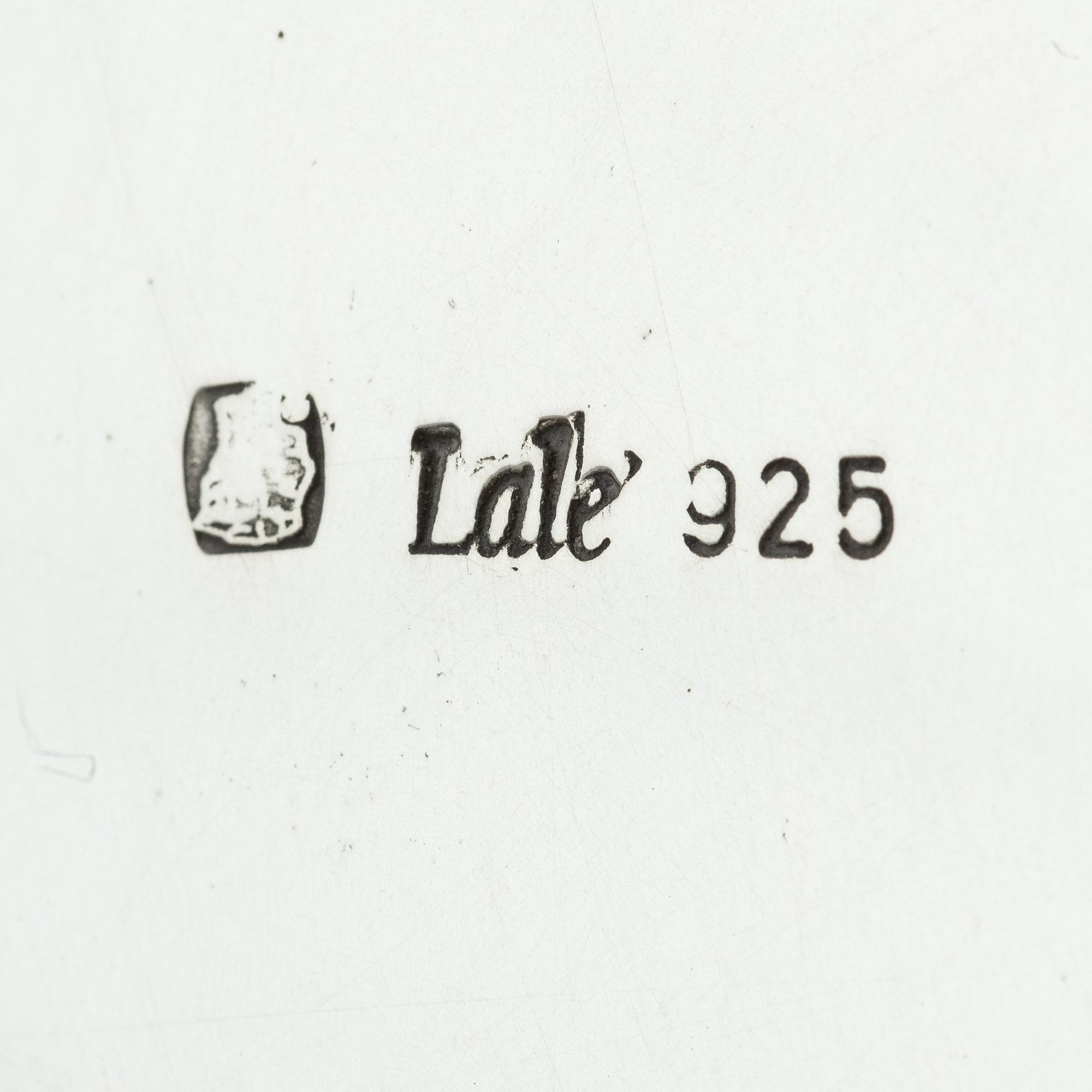 Lale Silverware & Co Ltd, praktskål, sterling silver, Istanbul, Turkiet 1900-tal. Nyrokoko.