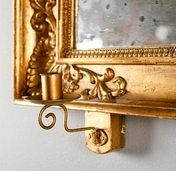 SPEGELLAMPETTER, 1 par, senempire, 1800-talets första hälft.