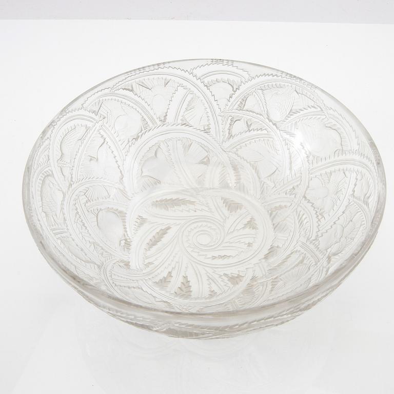 René Lalique, bowl "Pinsons Finches", France, late 20th century.