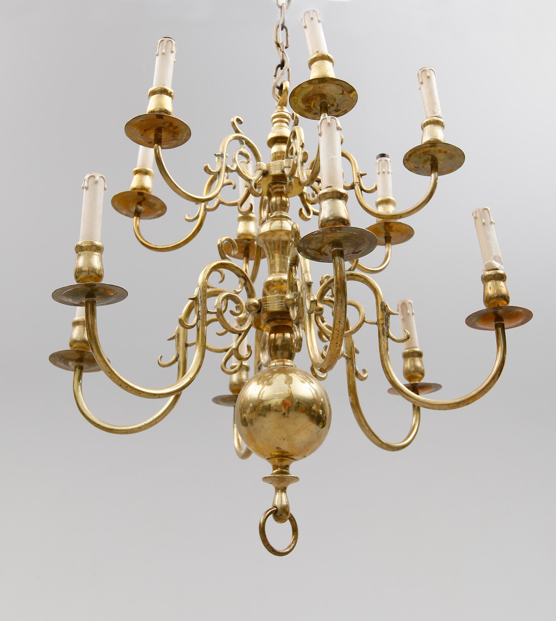 TAKKRONA, barockstil, 1900-talets mitt. Höjd ca 70 cm.