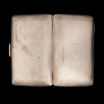 CIGARRETUI, silver, Birmingham 1896, vikt 169 g.