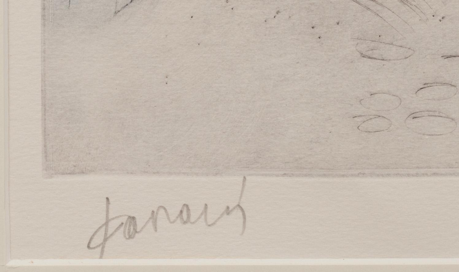 ALEXANDRE FASSIANOS, etsning, signerad och numrerad 16/50.