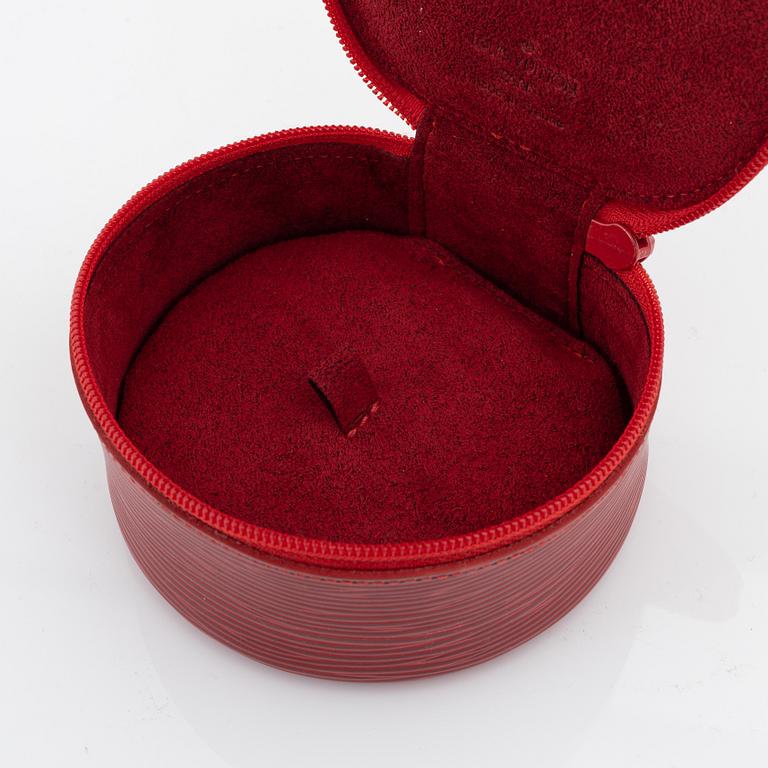 Louis Vuitton, a red epi leather 'Ecrin Bijoux Jewelry case', 2003.