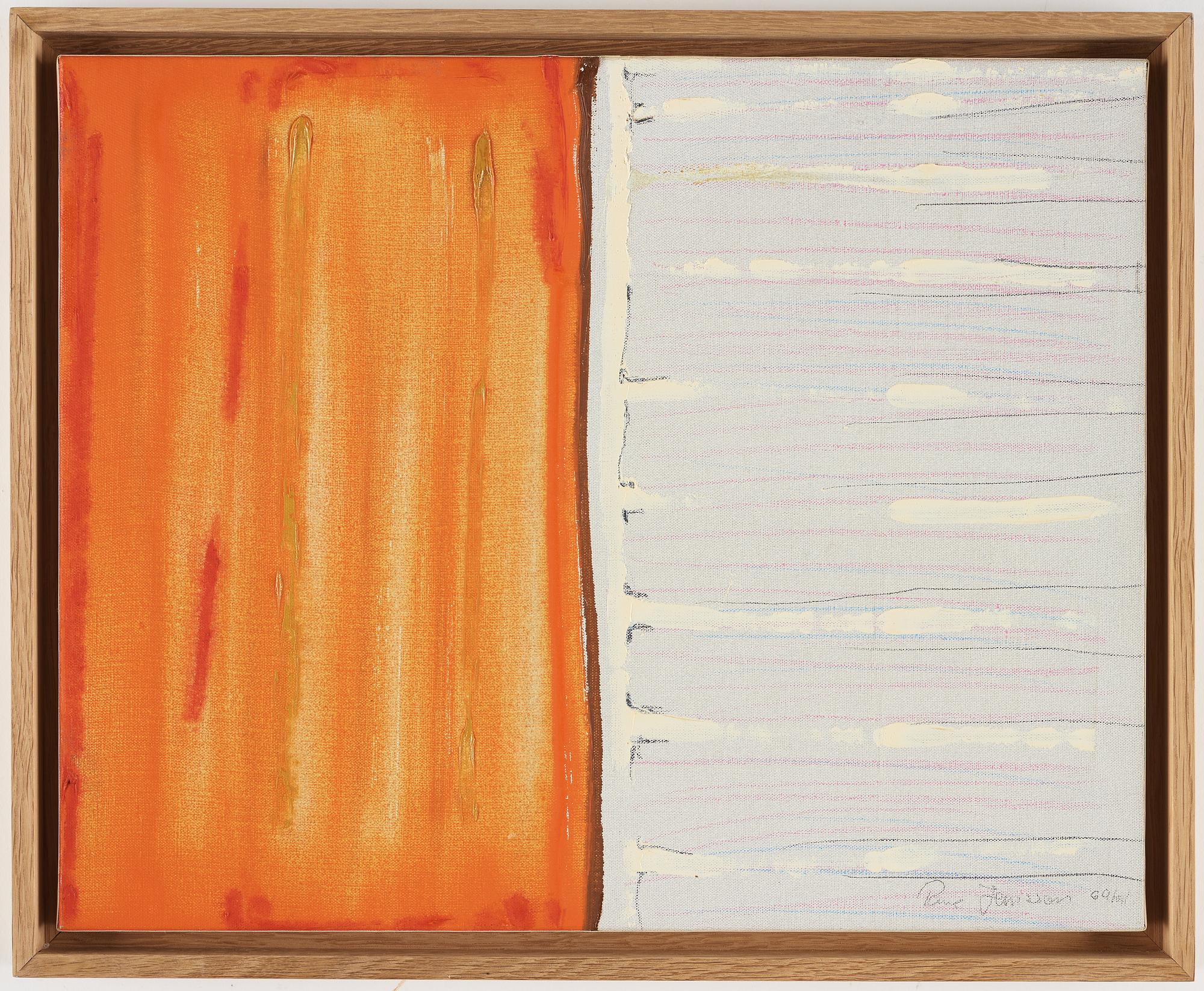 RUNE JANSSON, oil on canvas signed and dated "60's".