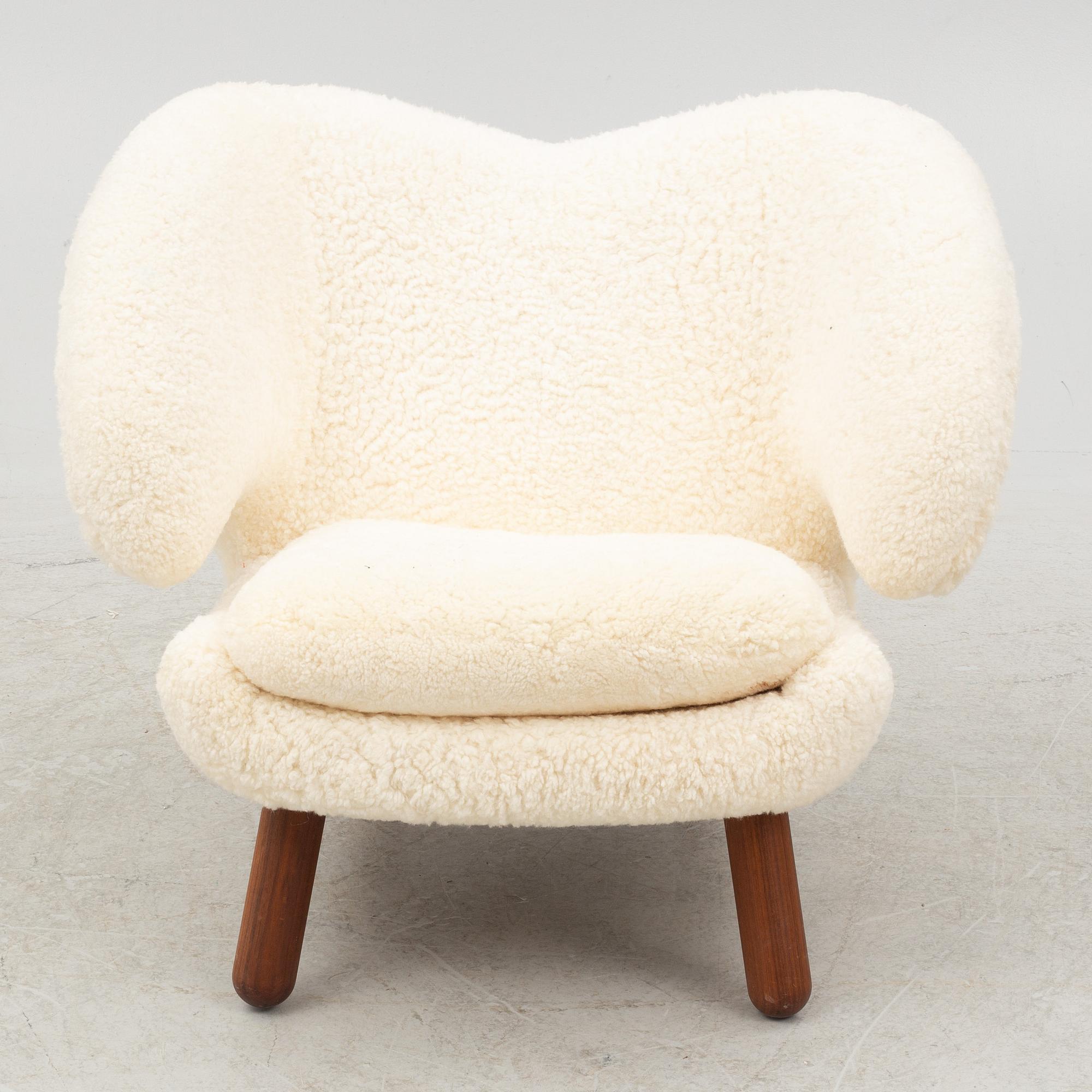 Finn Juhl, a' Pelican Chair' armchair, House of Finn Juhl, Denmark.