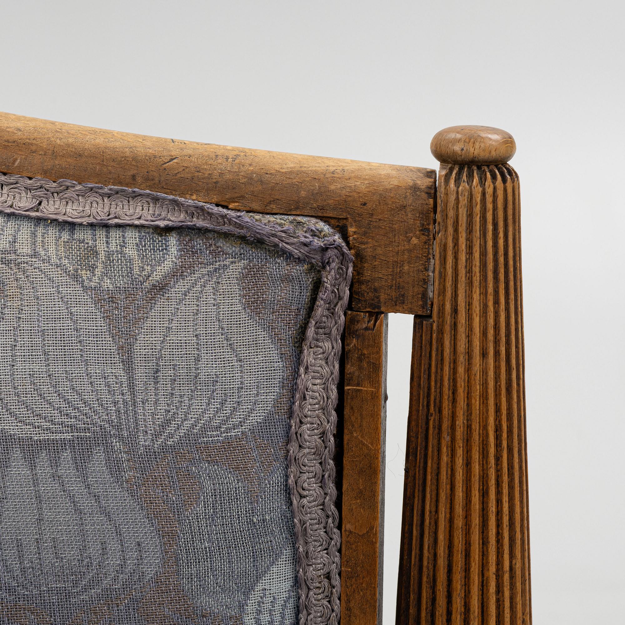 Paul Follot, attributed, a pair of armchairs, first half of the 20th century.