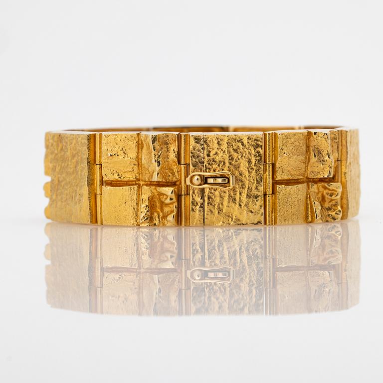 Björn Weckström, Bracelet, 18K gold, "Quadrate forms", for Lapponia, Finland.