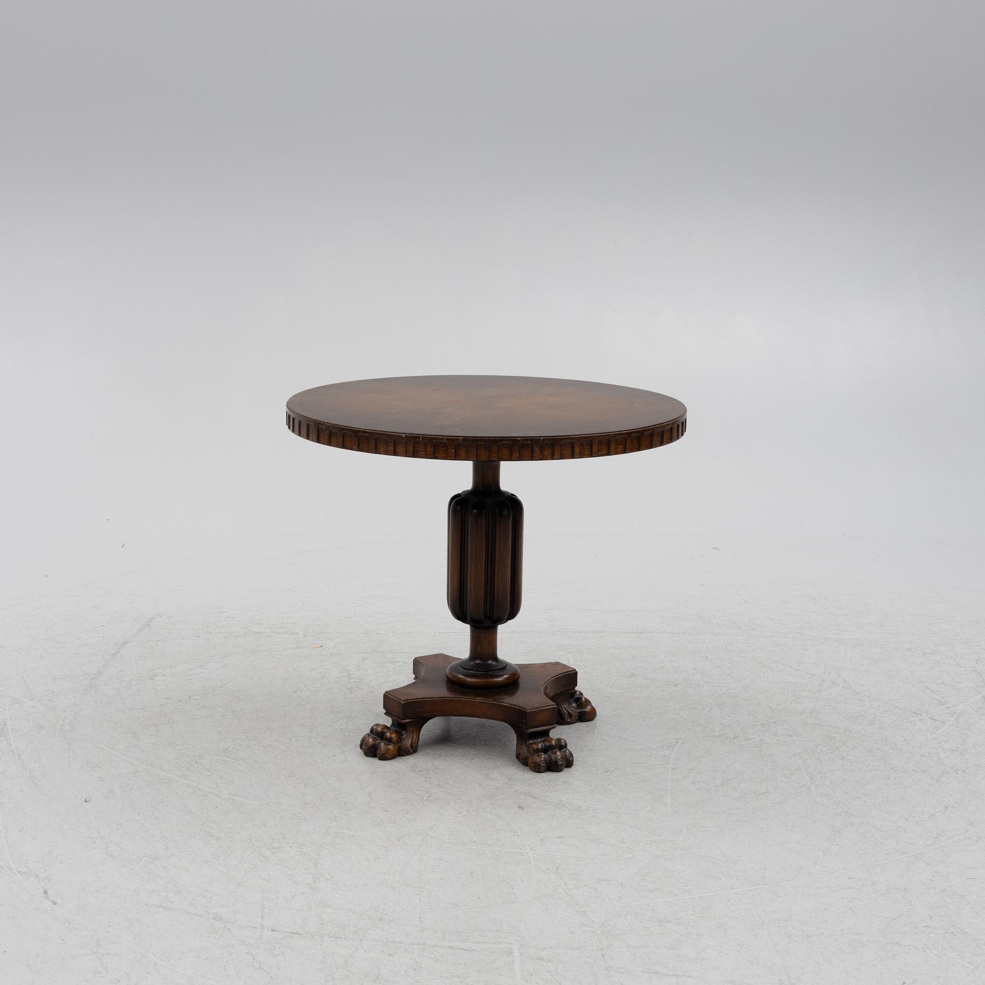 Side table, and chair as well as a stool, Swedish grace, 1920s/30s.