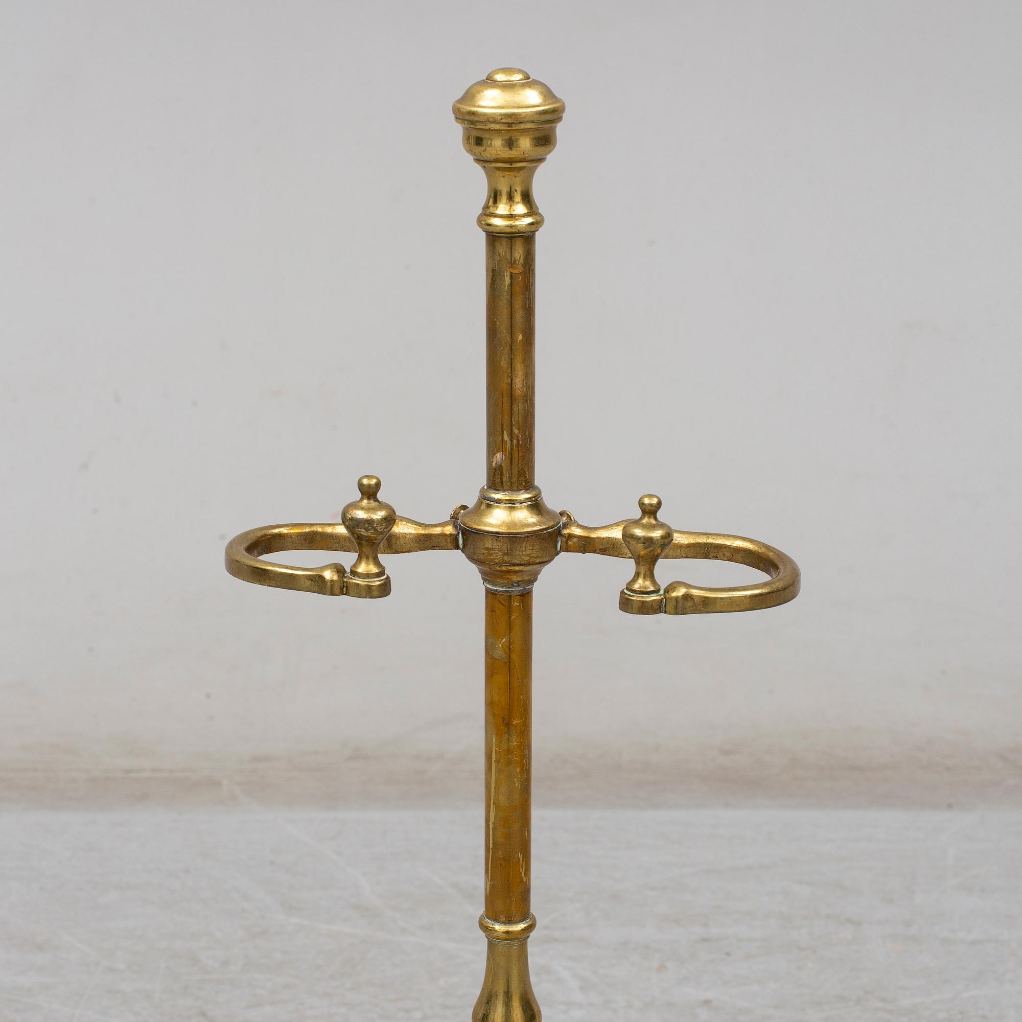 A 19th century bronze umbrella stand.