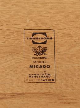 SOFFBORD, "Micado", Bra Bohag, design Engström Myrstrand, Tingströms, 1950/60-tal.