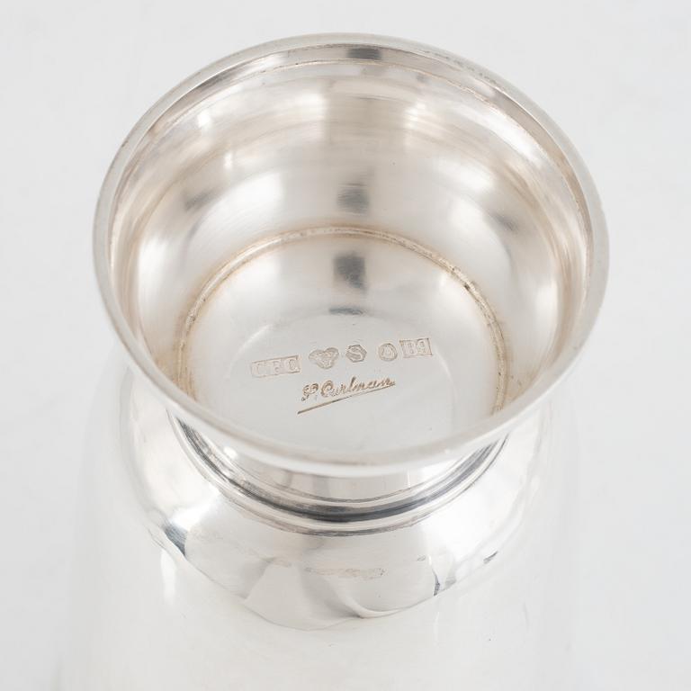 A Swedish Silver Beaker, signature stamp Sven Carlman, CF Carlman, Stockholm 1952.