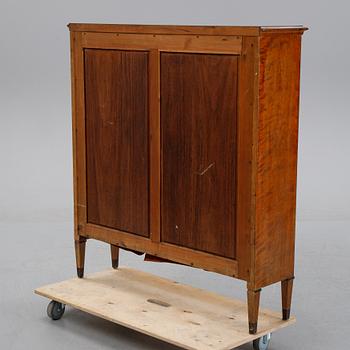 A stained birch book case, first half of the 20th Century.