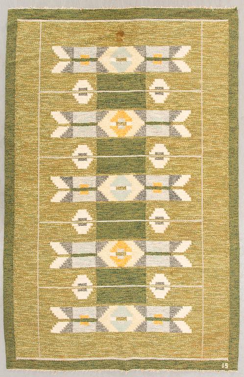 Ingegerd Silow, matta rölakan signerad 154x244 cm.