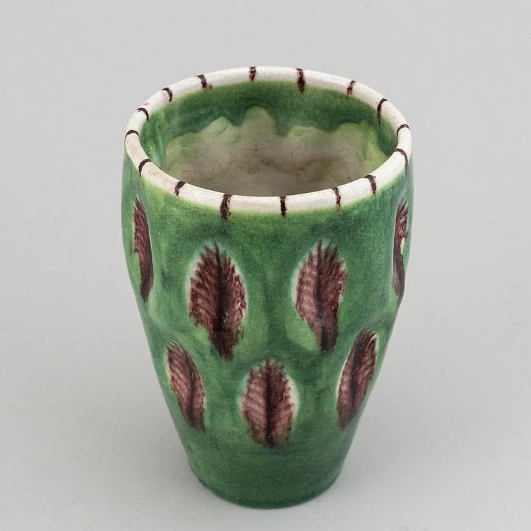 Guido Gambone, a glazed ceramic vase, Italy 1950's.