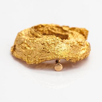 Helky Juvonen, brosch, 14K guld. Westerback, Helsingfors 1971.