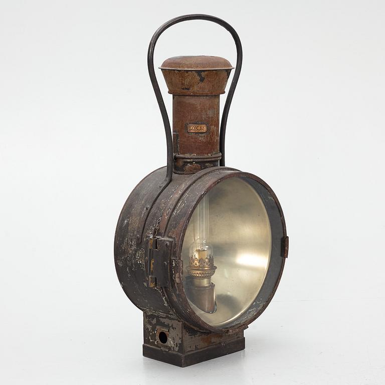 Locomotive lantern, Karlskrona Lamp Factory.