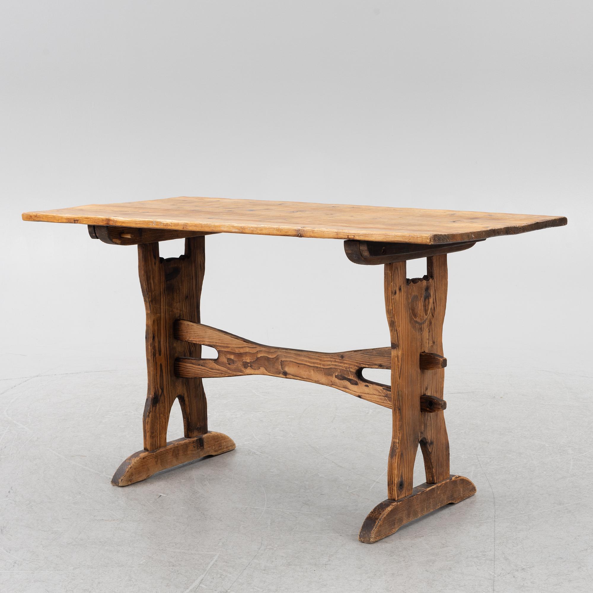 Dining group, 5 pieces, cabin furniture, mid-20th century.