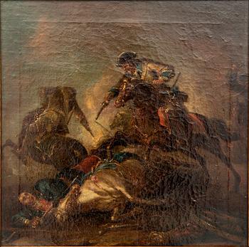 Unknown artist, 18th century, Battle Scene.