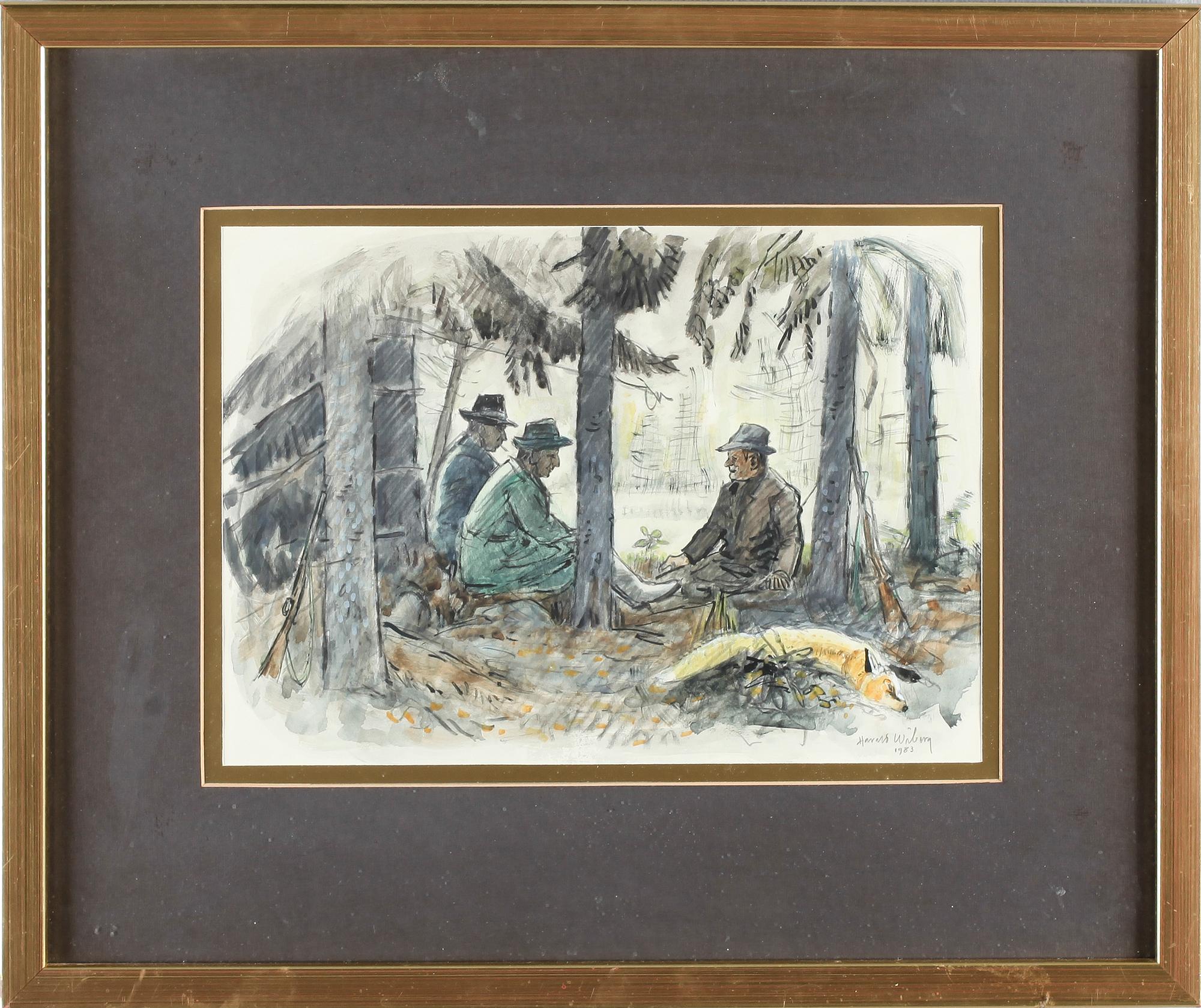 HARALD WIBERG, blandteknik, signerad.