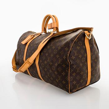 Louis Vuitton, viikonloppulaukku, "Keepall 55 Bandoulière".
