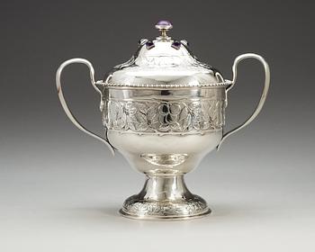 A Duchess of Sutherland's Cripples Guild of Handicrafts Art Noveau silver goblet, Birmingham, England 1910.