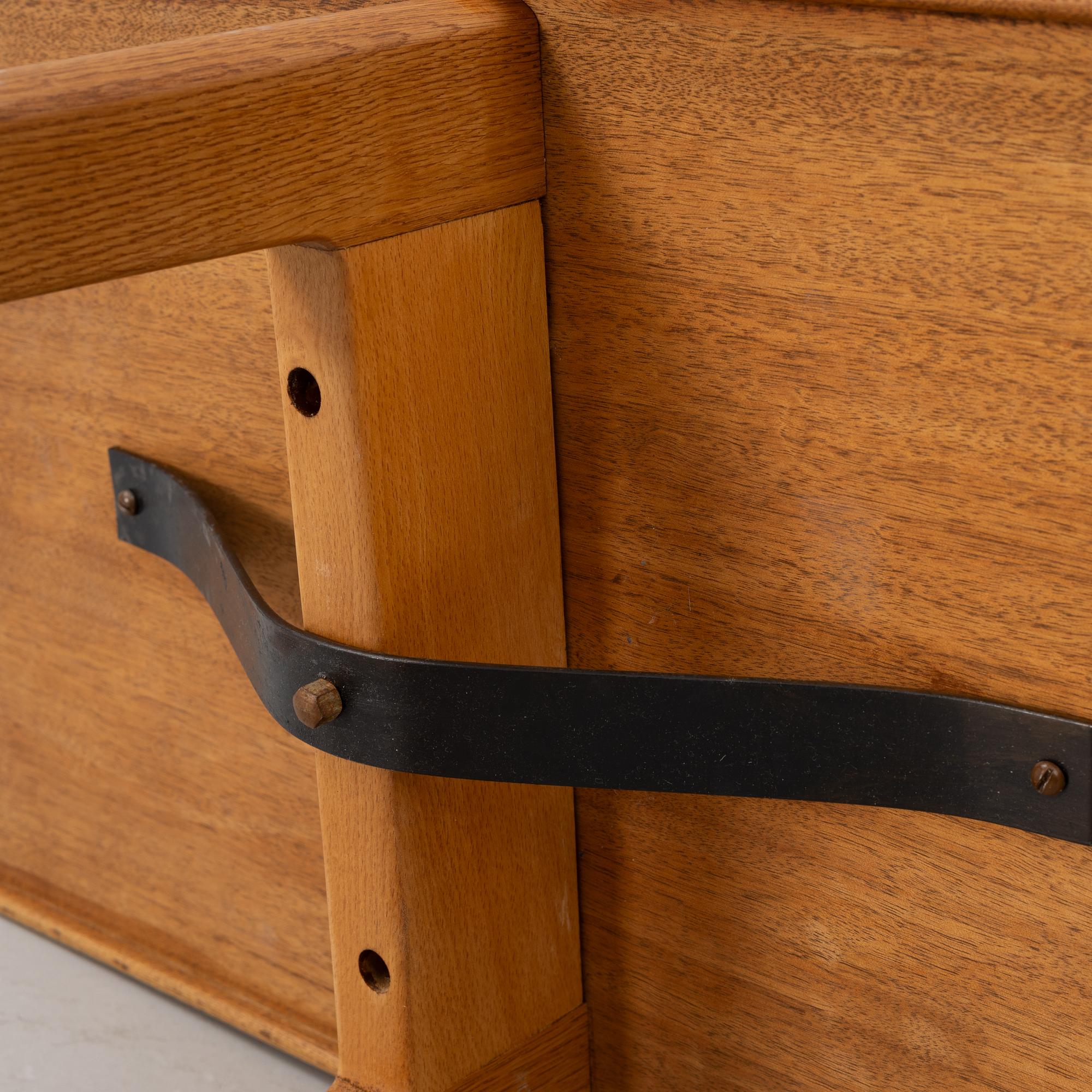 Torbjørn Afdal, bench, "Krobo", Mellemstrands Trevareindustri, Bruksbo, Norway, second half of the 20th Century.