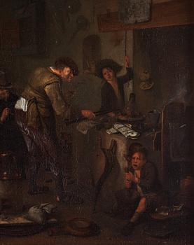 Richard Brakenburg Attributed to, In the forge.