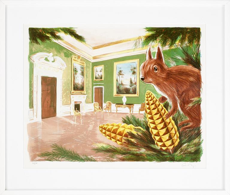 ERNST BILLGREN, färglitografi, signerad och numrerad 52/175.