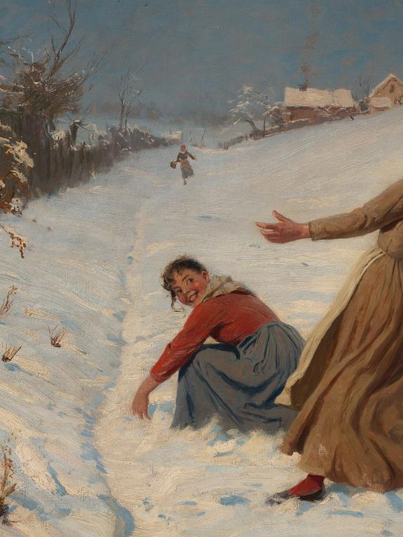 Hans Dahl, Snöbollskastning.