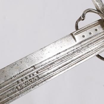 A cutlass, possible 17th century.