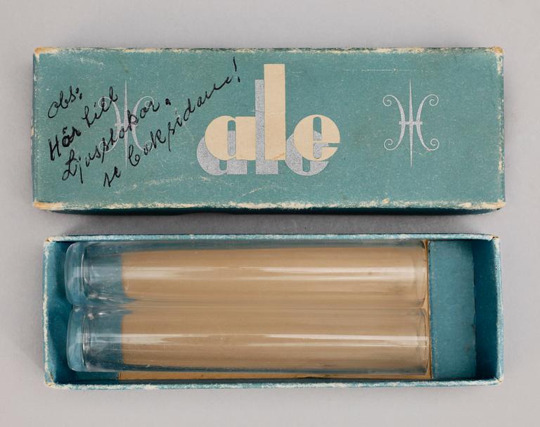 LJUSSTAKAR, 3 st, mässing, "Liljan", Ivar Ålenius-Björk, Ystad metall, 1900-talets mitt.