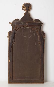 SPEGEL. Burchardt Prechts verkstad (verksam Stockholm 1674-1738). Senbarock, 1700-talets början.