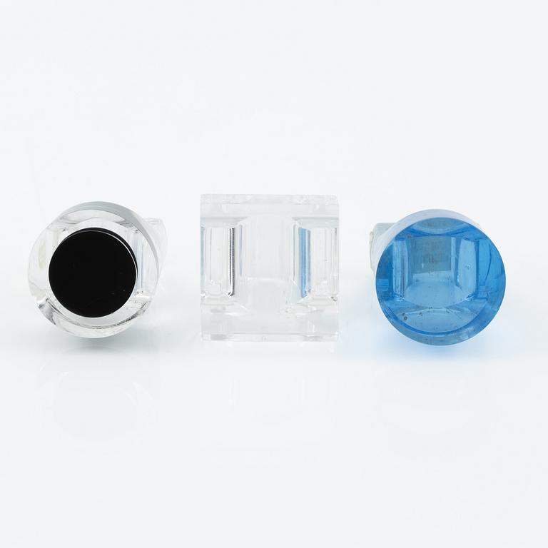 Siv Lagerström, three rings, acrylic plastic. 1970s.