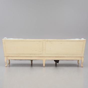 A Swedish Rococo sofa, later part of the 18th century.