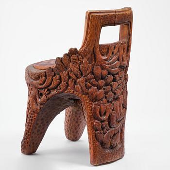 Knut Fjaestad, stabbestol, jugend, Sverige, 1915.