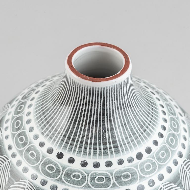 Ingrid Atterberg, Vase "Grafika", Upsala Ekeby, 1950's.