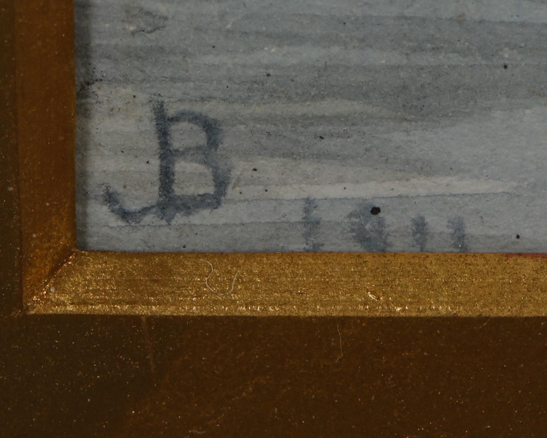 OKÄND KONSTNÄR, akvarell, monogramsignerad JB och daterad 1911.