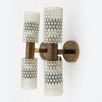 Harald Notini, a pair of model 11262 wall lights, Böhlmarks, 1940's/1950's.