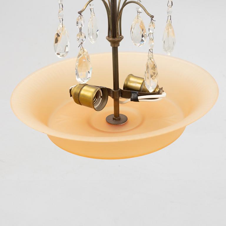 Erik Tidstrand, a ceiling lamp, model "27273", Nordiska Kompaniet, 1920s/30s.